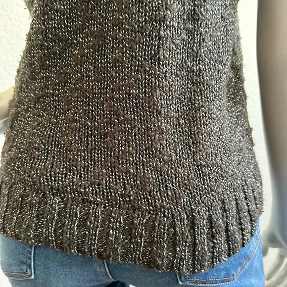 Naadam Sweater Vest Tank Marled Olive Green Women’s Knit - Picture 6 of 10